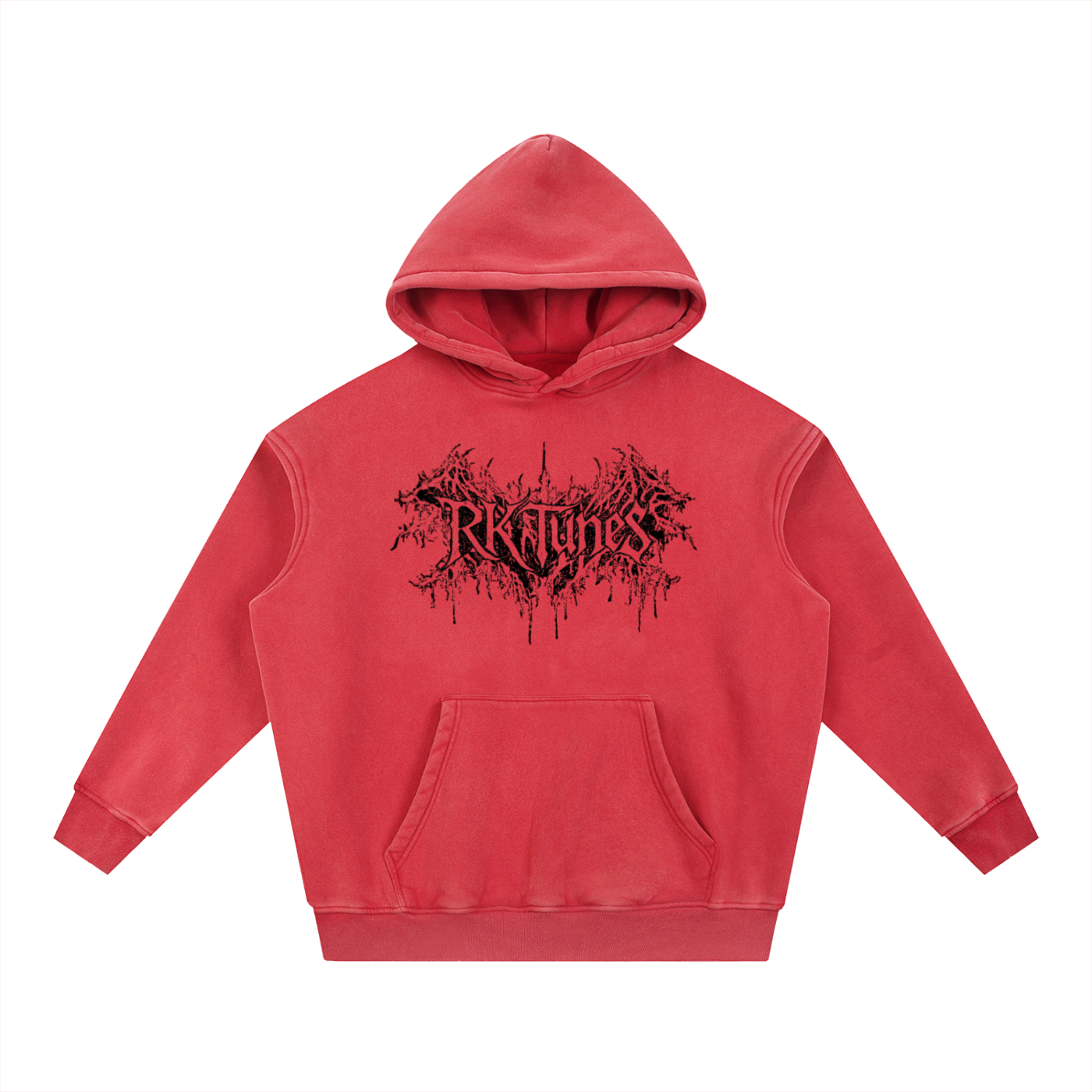 RK Grunge Snow Wash Oversize Hoodie