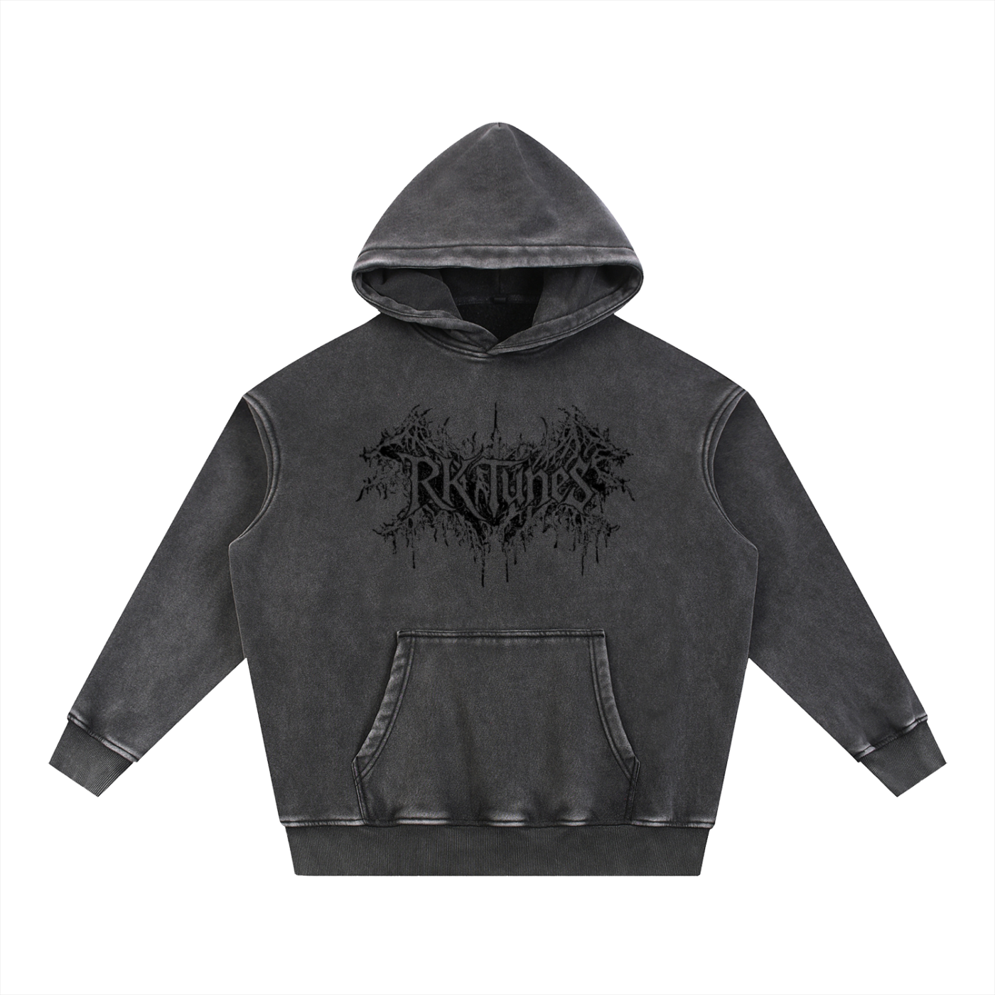 RK Grunge Snow Wash Oversize Hoodie