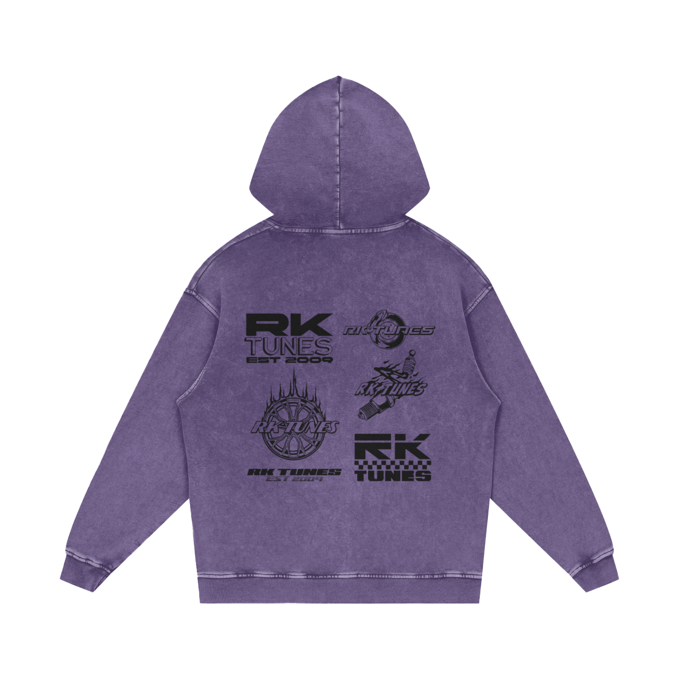 RK LOGOS Snow Washed Hoodie