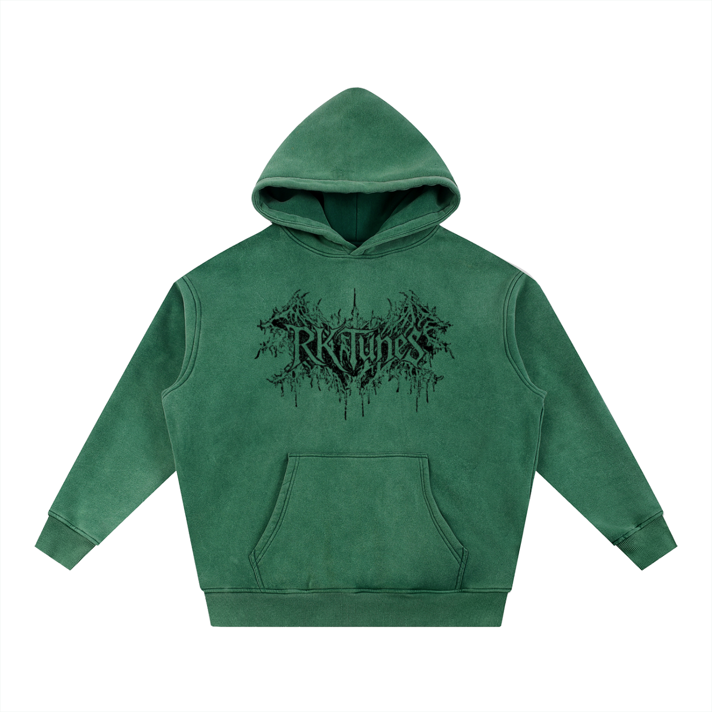 RK Grunge Snow Wash Oversize Hoodie