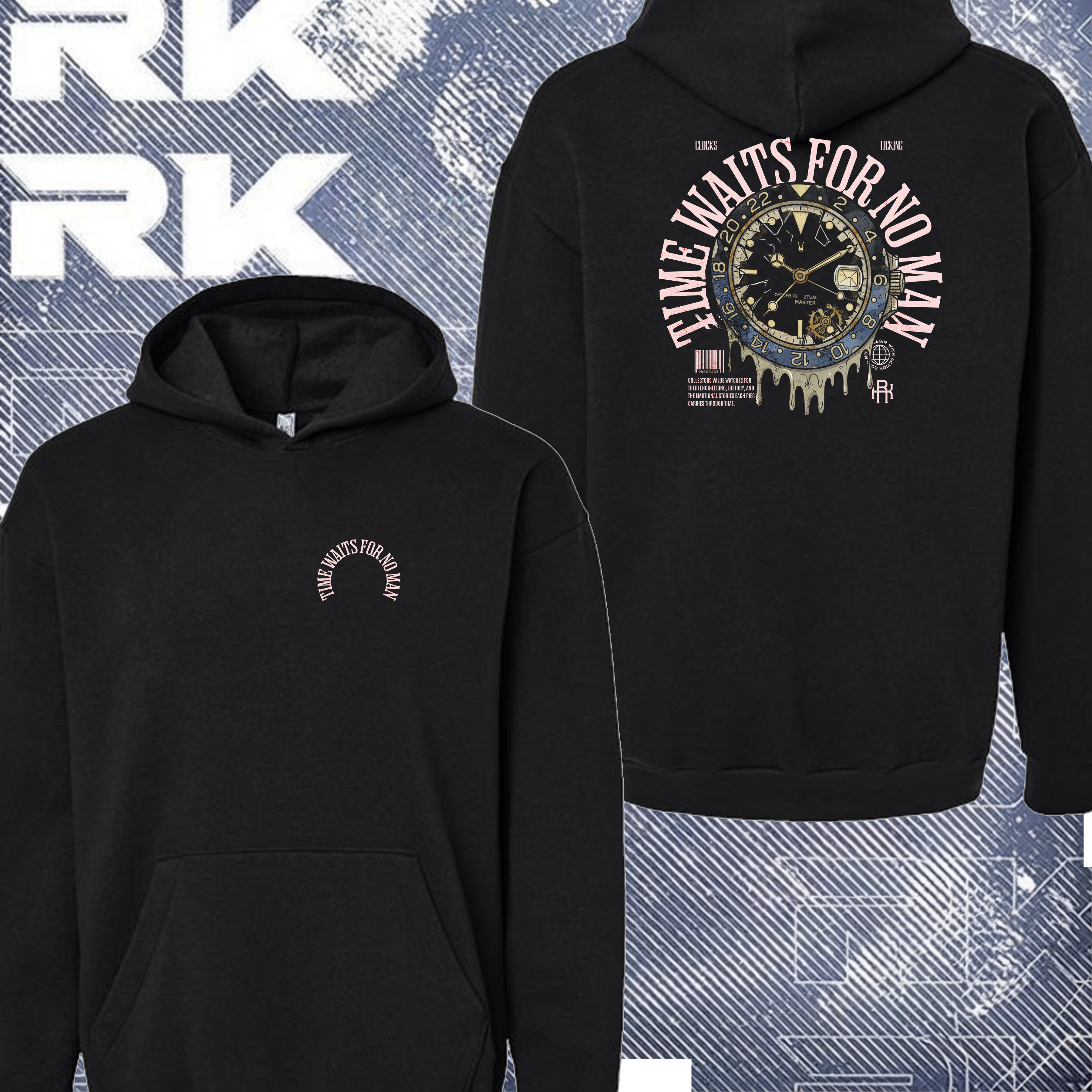RKT Time Waits For No Man Hoodie
