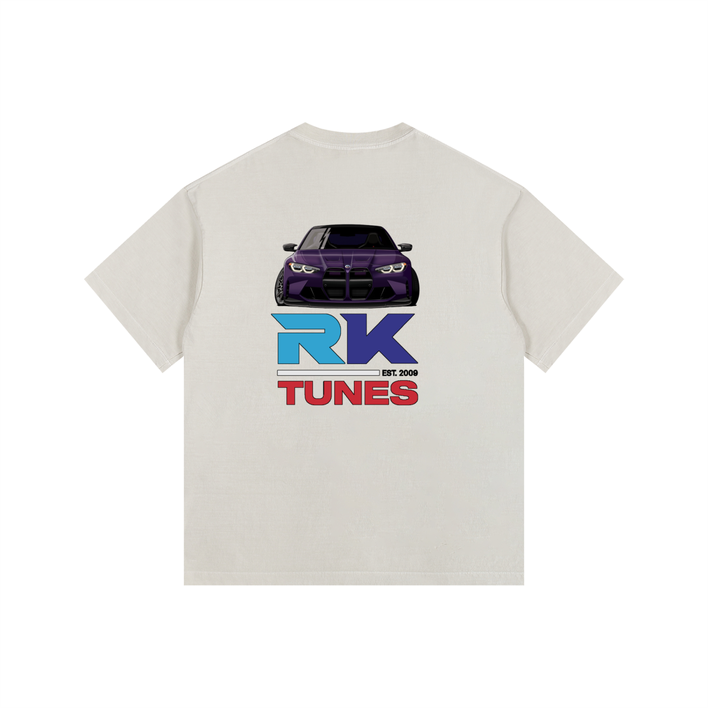 RK Tunes G80 M DESIGN - Vintage Washed Oversized 100% Cotton T-Shirt