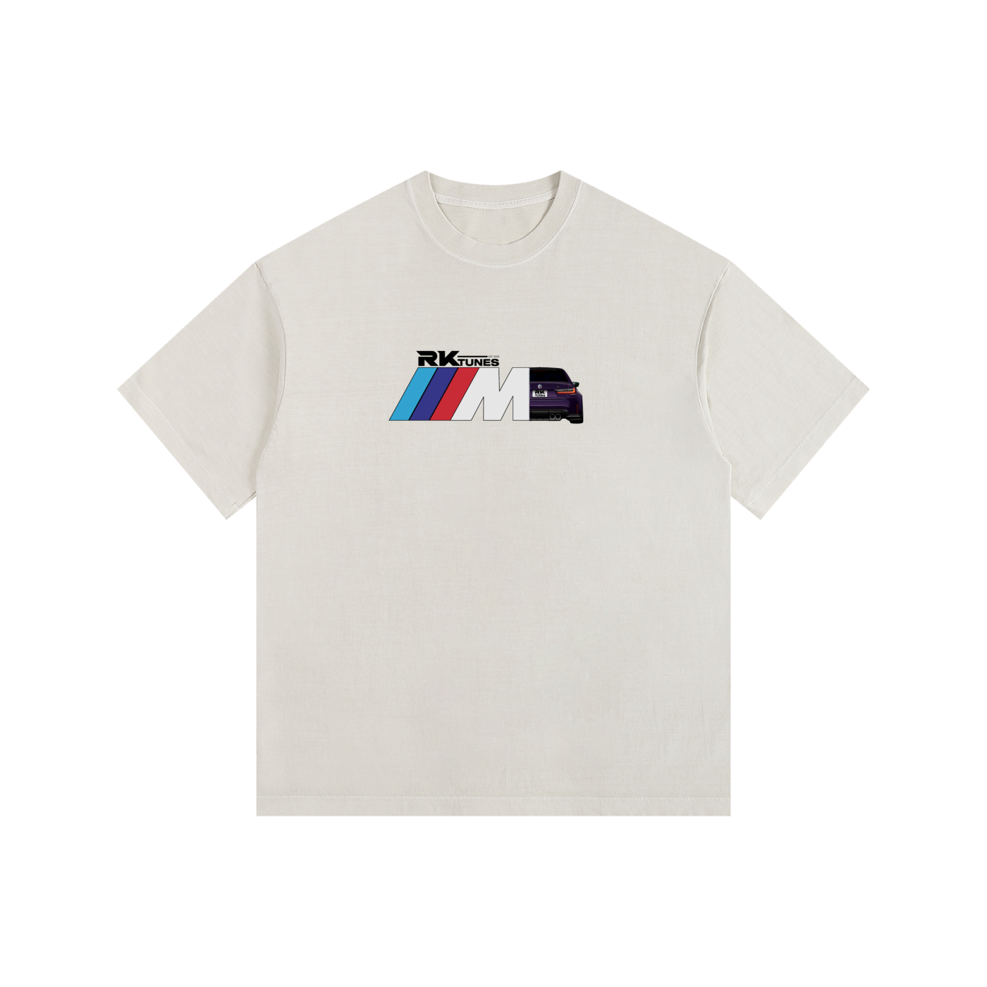 RK Tunes G80 M DESIGN - Vintage Washed Oversized 100% Cotton T-Shirt