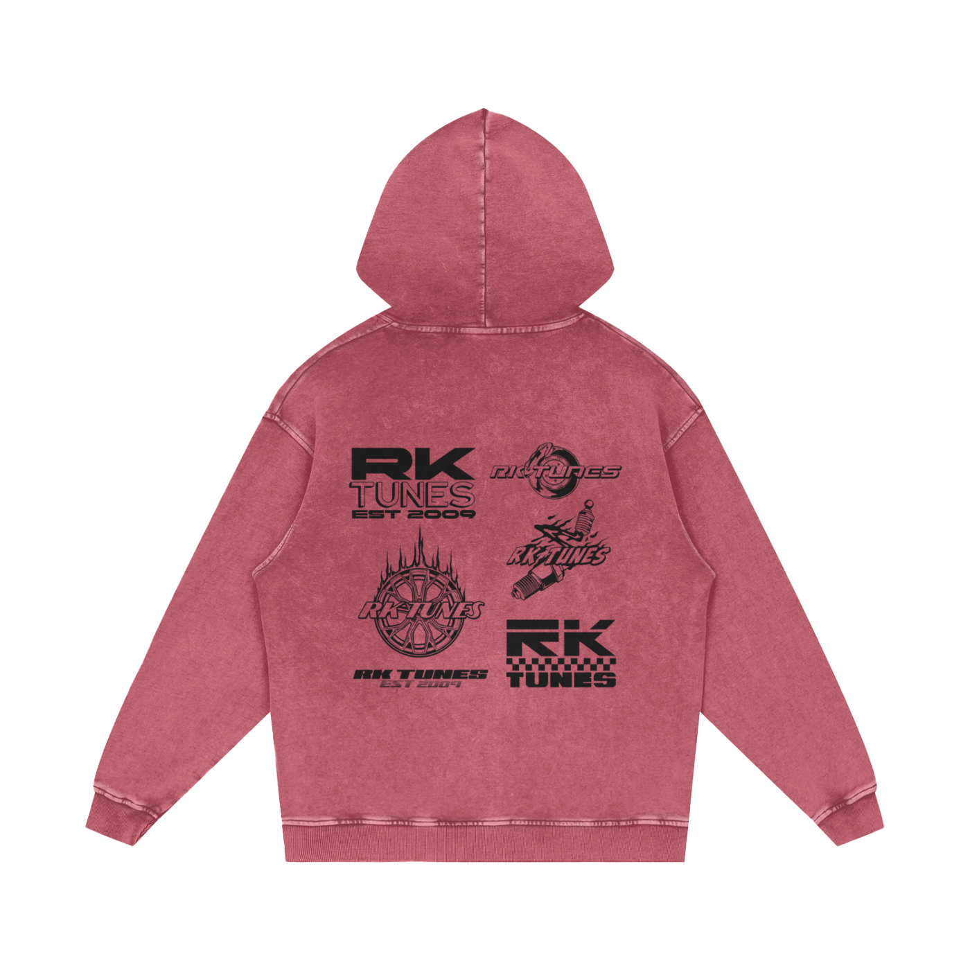 RK LOGOS Snow Washed Hoodie