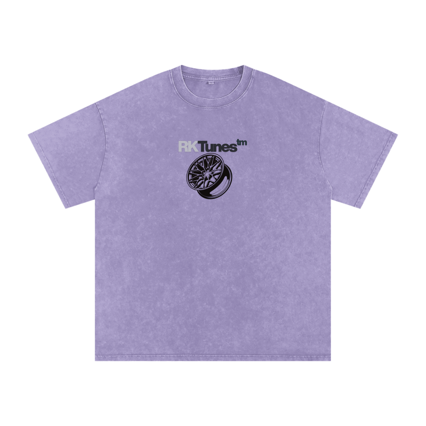 RK 826M Wheel Snow Washed Oversized Cotton T-Shirt
