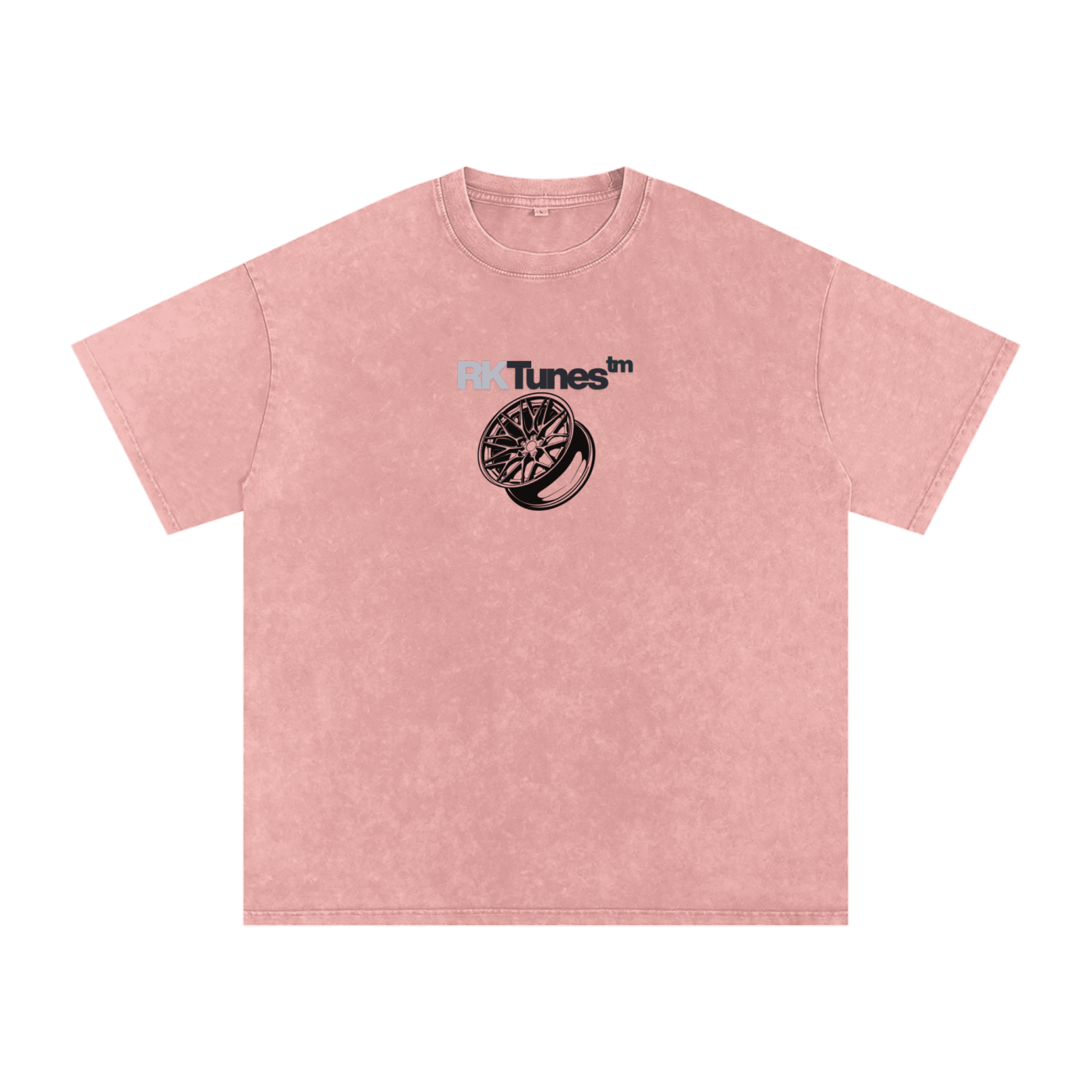 RK 826M Wheel Snow Washed Oversized Cotton T-Shirt