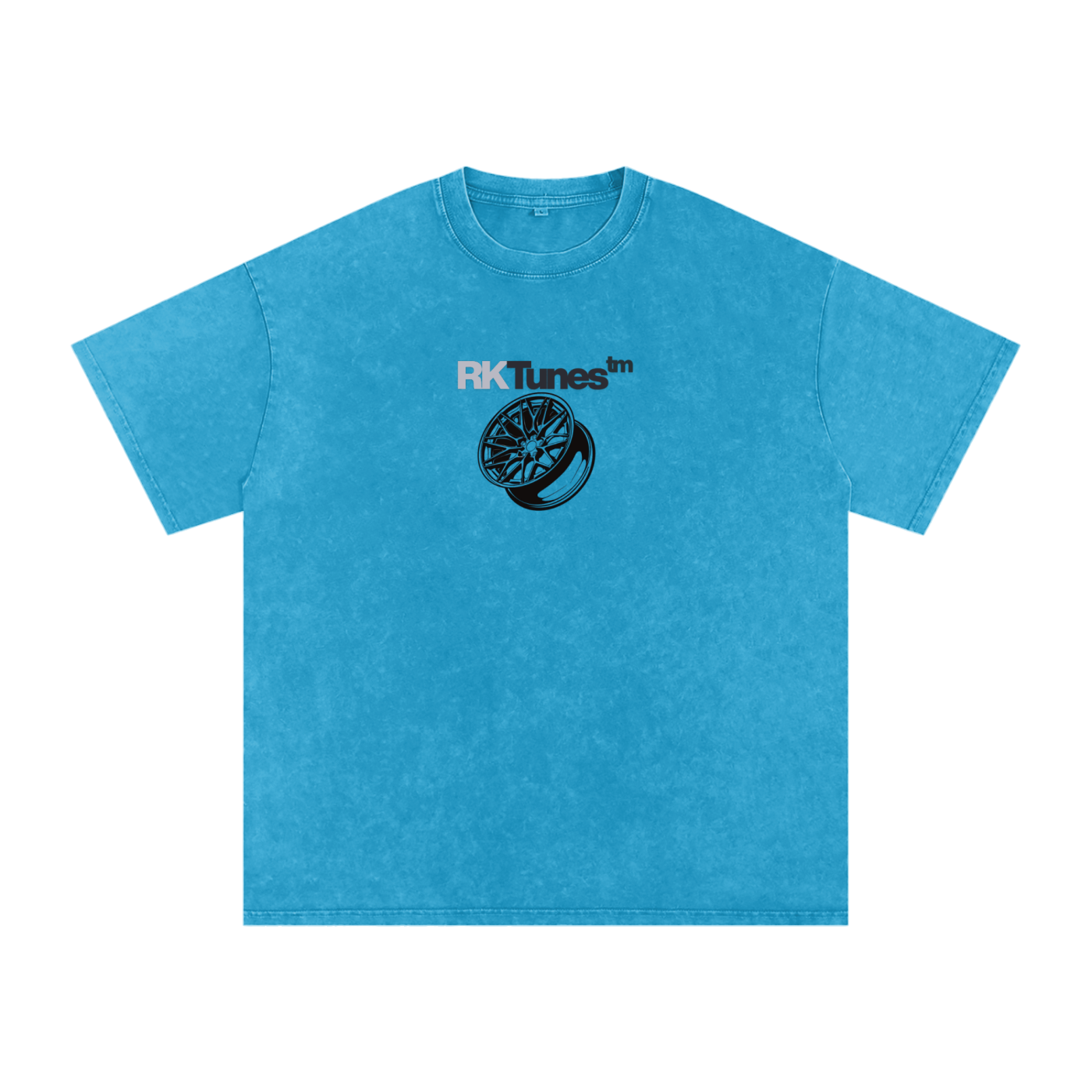 RK 826M Wheel Snow Washed Oversized Cotton T-Shirt