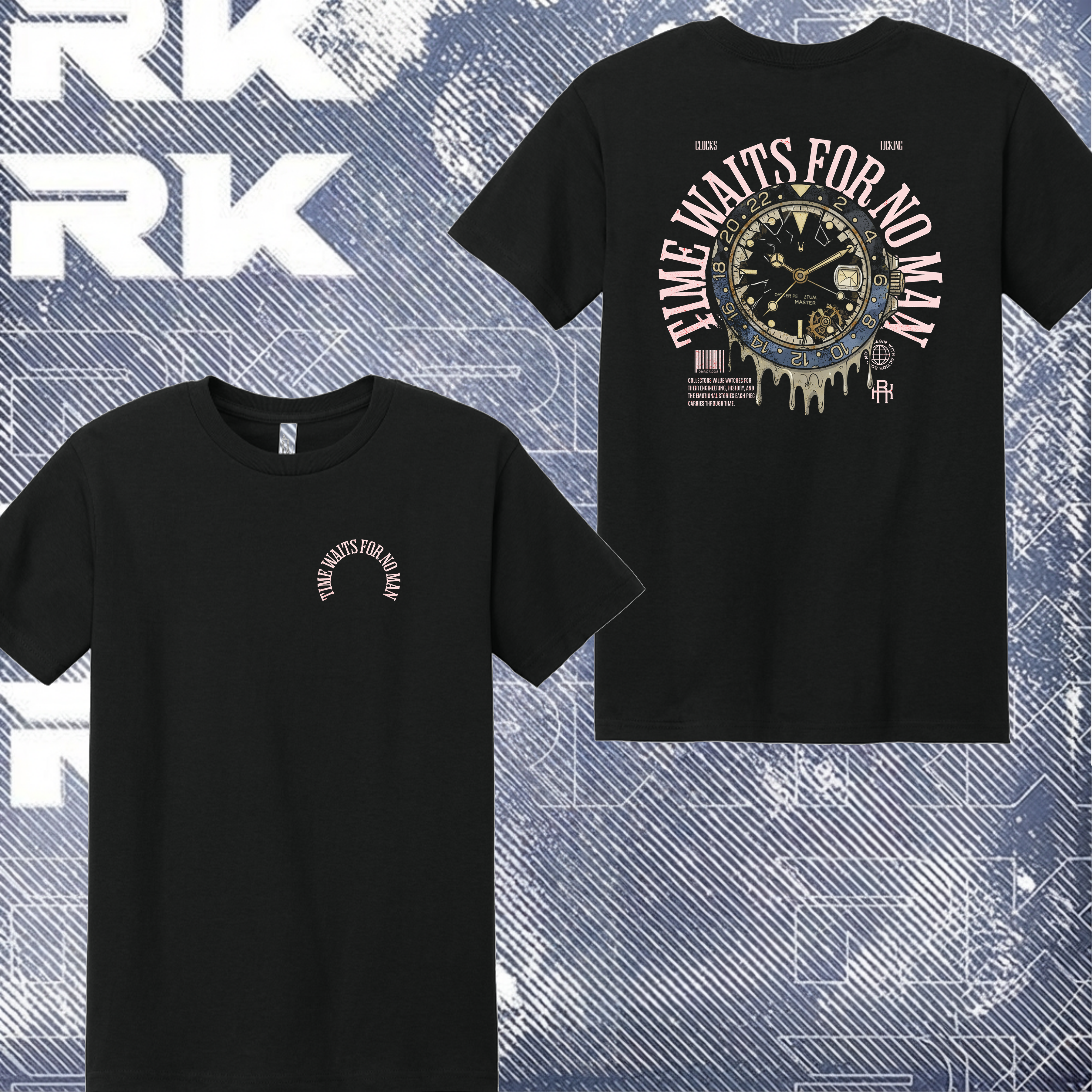 RKT Time waits for no man T-shirt