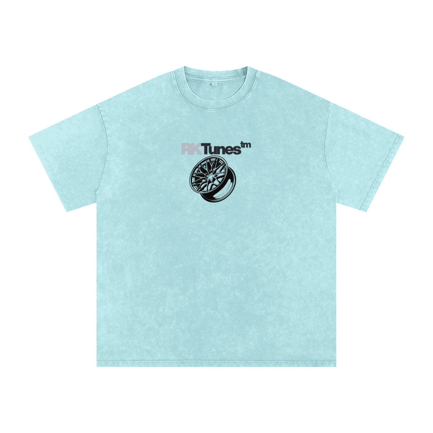 RK 826M Wheel Snow Washed Oversized Cotton T-Shirt