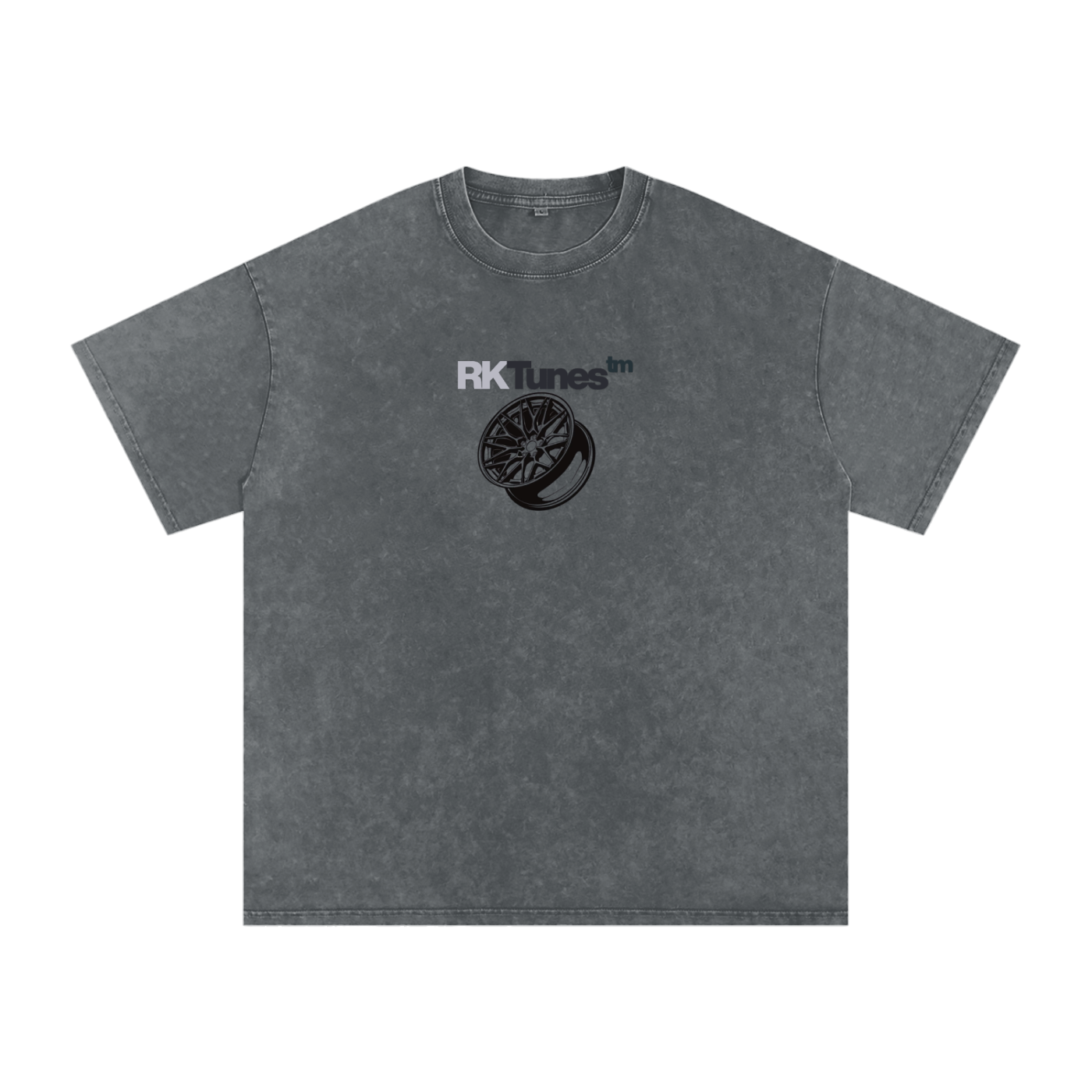 RK 826M Wheel Snow Washed Oversized Cotton T-Shirt