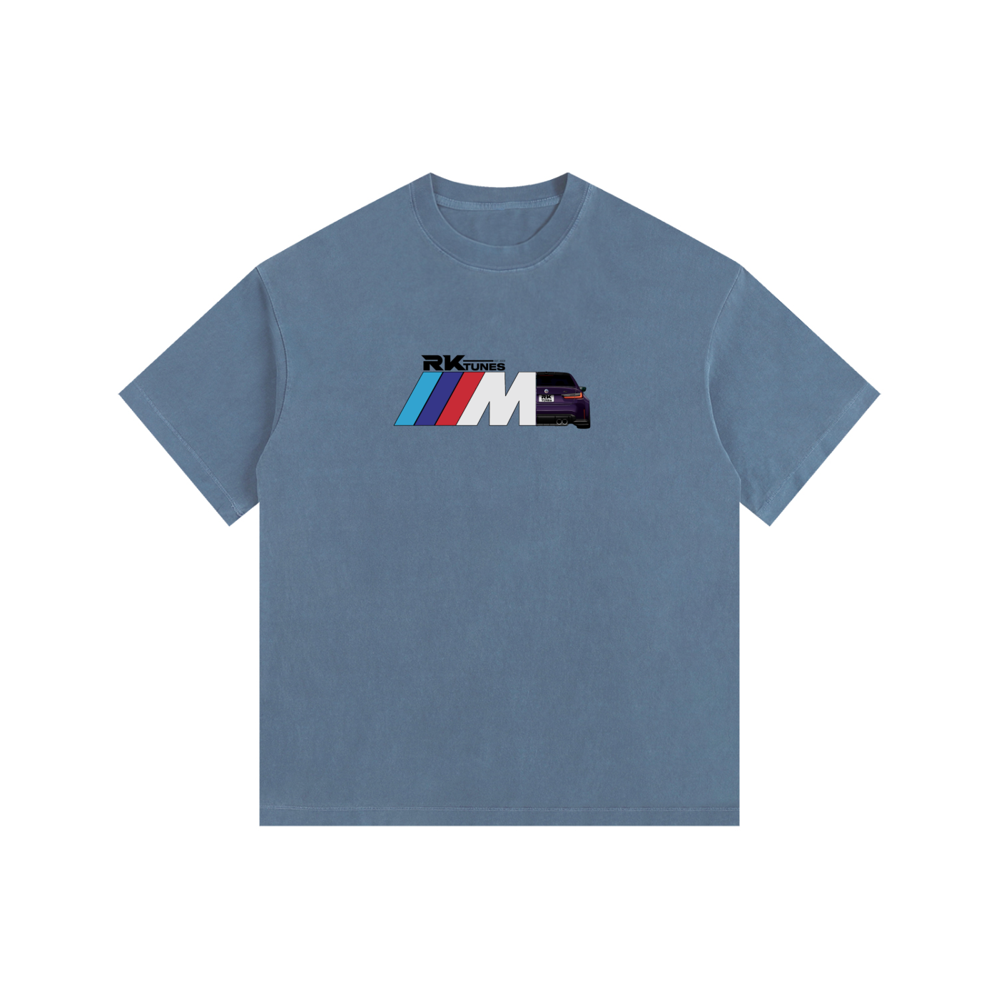 RK Tunes G80 M DESIGN - Vintage Washed Oversized 100% Cotton T-Shirt